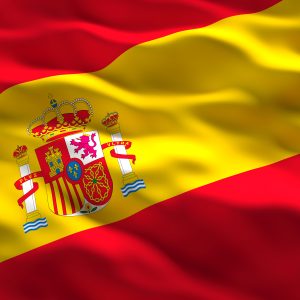 image of waved spain flag